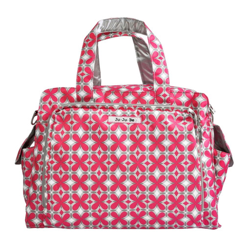 Jujube Be Prepared Tote Messenger Diaper Bag - Pink Pinwheels