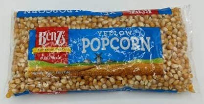 Benz's Yellow Popcorn Kernels, Kosher, 16-ounce Bags (2 Pack)