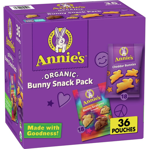 Annie's Organic Bunny Snack Pack, 36 Oz., 36 Pouches