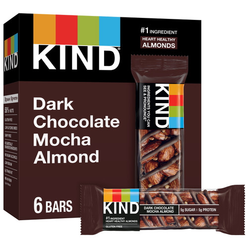 Kind Nut Bars, Dark Chocolate Mocha Almond, 1.4 Oz, 6 Count