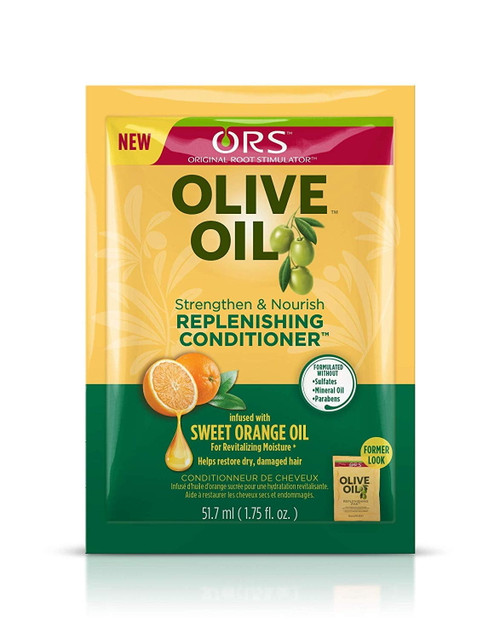 Ors Original Root Stimulator Olive Oil Replenishing Moisturizing Hair Treatments With Sweet Orange Oil, 1.75 Fl Oz, Travel Size
