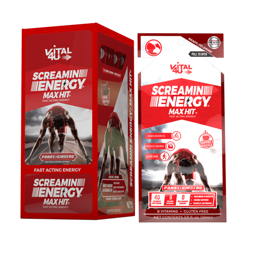 Screamin Energy Max Hit Energy Shot, 12 Count, 18ml
