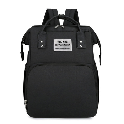 Bestgoods Large Capacity Stroller Straps Included Waterproof Backpack Diaper Bags, Black