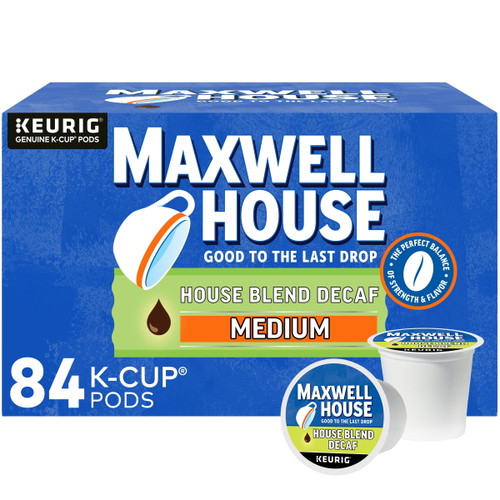 Maxwell House Decaf House Blend Medium Roast K-cup® Coffee Pods, 84 Ct., Box