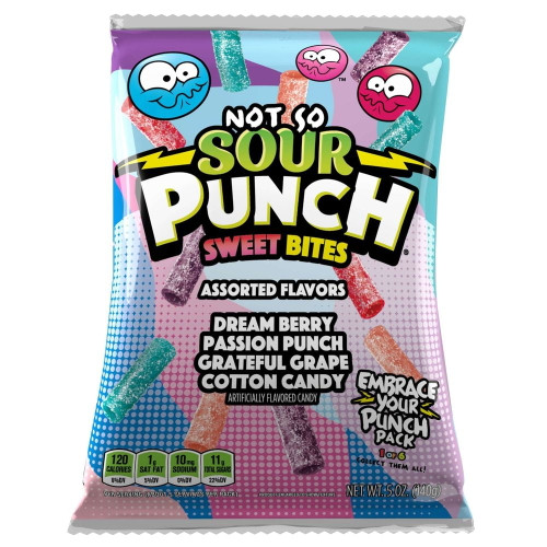 (price/case)sour Punch Dream Berry Sweet Bites 12-5 Ounce