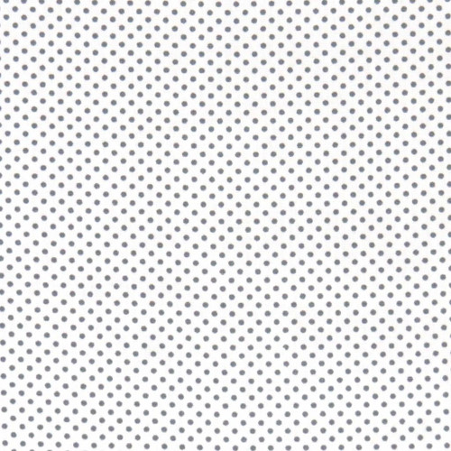 Sheetworld Fitted 100% Cotton Percale Bassinet Sheet 15 X 33, Gray Pindots