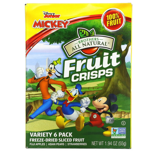 Disney Junior Fruit-crisps, Variety Pack, 6 Packs, Brothers-all-natural