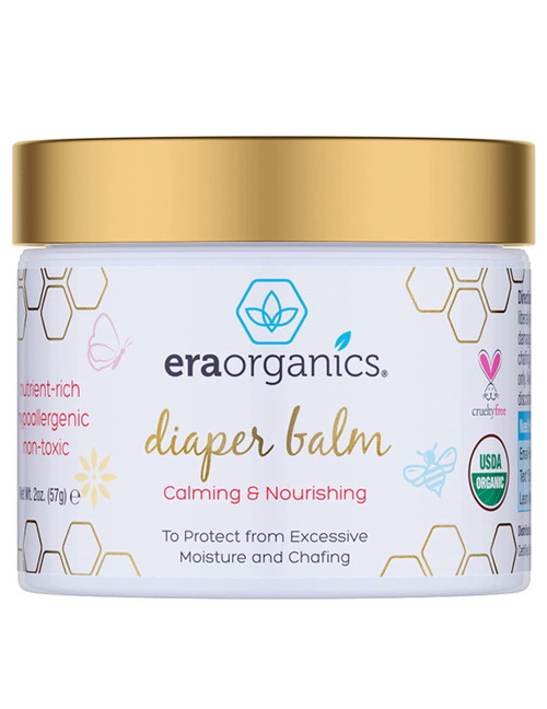 Era Organics Baby Diaper Rash Balm – Usda Organic Moisturizing, Soothing Diaper Rash Cream For Dry, Sensitive Skin. Natural Ointment To Provide Nourishment & Protect  From Chafing And Irritation