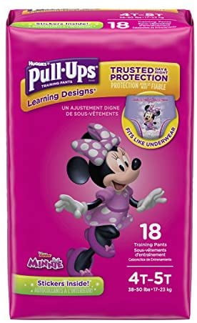 Huggies Pull-ups, Girls Training Pants, 4t-5t, 18 Ct