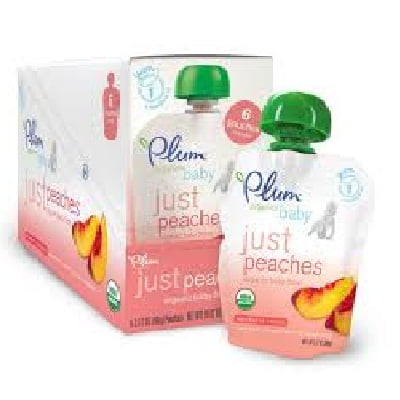 Plum Organics Bwc27622 Plum Organics Just Peaches (6x3.5oz ) / Each