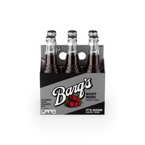 Barq's Root Beer Soda Soft Drink, 12 Fl Oz, 6 Pack