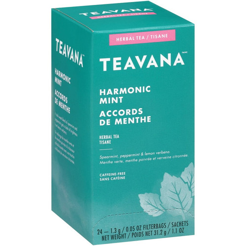 Teavana Harmonic Mint Herbal Tea Bag - 1.1 Oz - 24 / Box | Bundle Of 2 Boxes