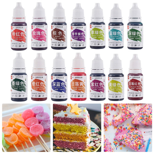 Conditiclusy 10ml Food Coloring Fade-resistant Easy To Blend Natural Ingredient Fondant Icing Cake Food Coloring Baking Supplies