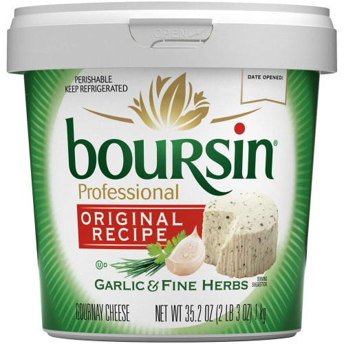 Boursin Original Recipe Garlic And Fine Herb Gournay Cheese, 2.2 Pound -- 2 Per Case.