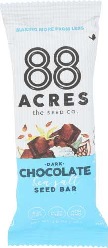 88 Acres Chocolate And Sea Salt Seed Bar, 1.6 Ounce -- 9 Per Case.