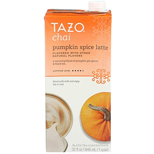 Tazo Pumpkin Spice Chai Latte Tea Concentrate, 32 Oz