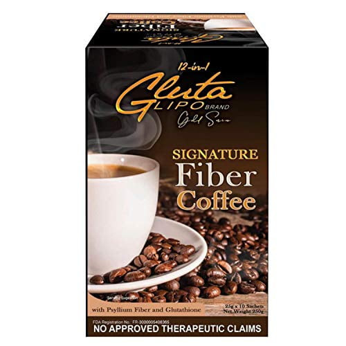 12 In 1 Gluta Lipo Gold Series Signature Fiber Coffee - 10 Sachets