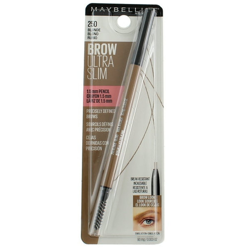 Maybelline Brow Ultra Slim Eyebrow Definer Pencil, Blonde 250, 0.003 Oz