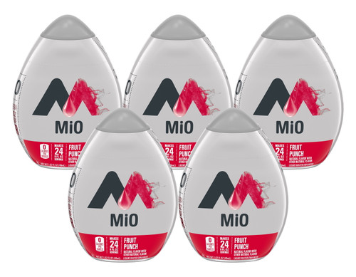 Mio Fruit Punch Liquid Water Enhancer , Caffeine Free, 1.62 Fl Oz Bottle (pack-5)