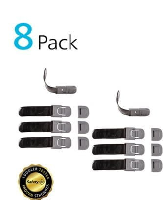 Safety 1ˢᵗ Multi-purpose Appliance Lock 8pk, Black