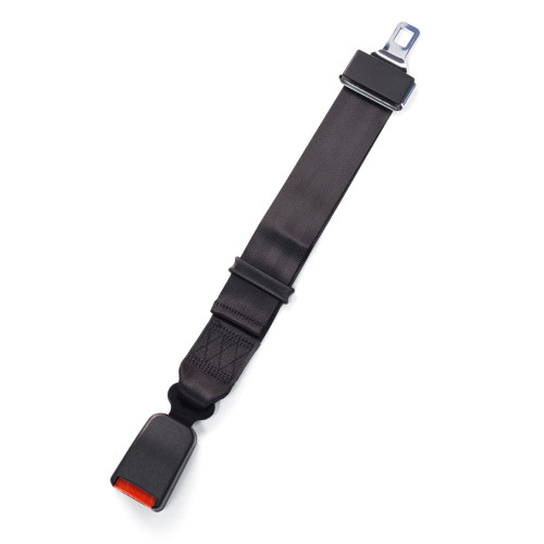 E4 Safety Certified Adjustable Seat Belt Extension - Type N, Black, 9 - 26 Inches From Seat Belt Extender Pros