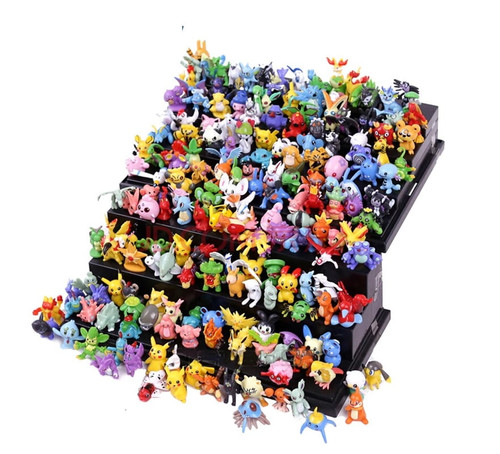 48 Pcs Anime Pokepets Figures. Great Variety Of Collection. Perfect For Birthday, Cake Topper And Gifts!