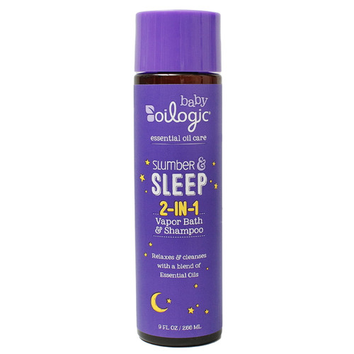 Oilogic Slumber & Sleep Baby Safe Essential Oil Vapor Bath & Shampoo, 9 Fl Oz