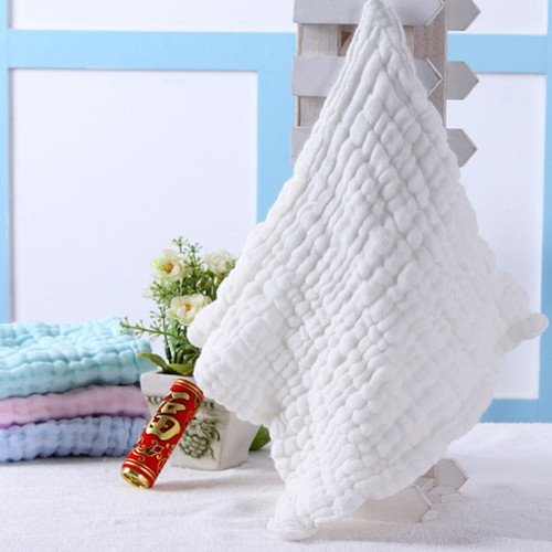 5 Pcs Baby Washcloths For Sensitive Skin Washcloths Cotton Towels Gauze Square White