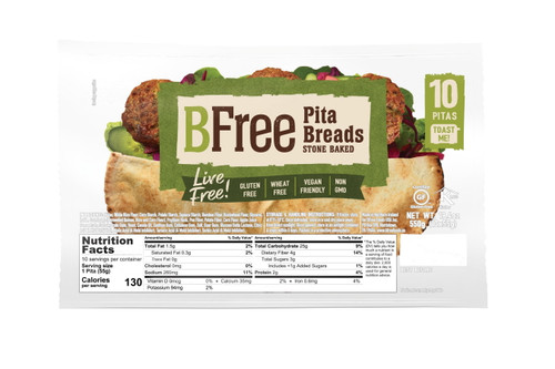 Bfree Gluten Free Pita Bread, 10 Count (19.4 Ounce Total)