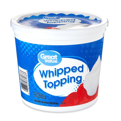 Great Value Whipped Topping, 16 Oz, Frozen Dessert Topping