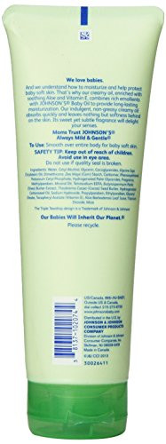 Johnson's Baby Creamy Oil - Aloe Vera & Vitamin E - 8 Oz