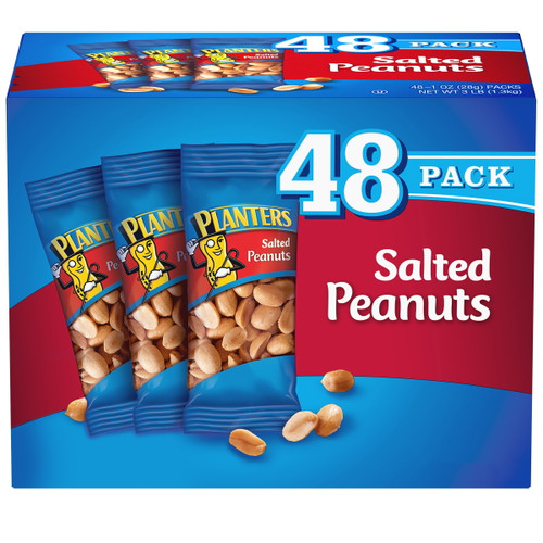 Planters Salted Peanuts, 1 Oz, 48 Count Box