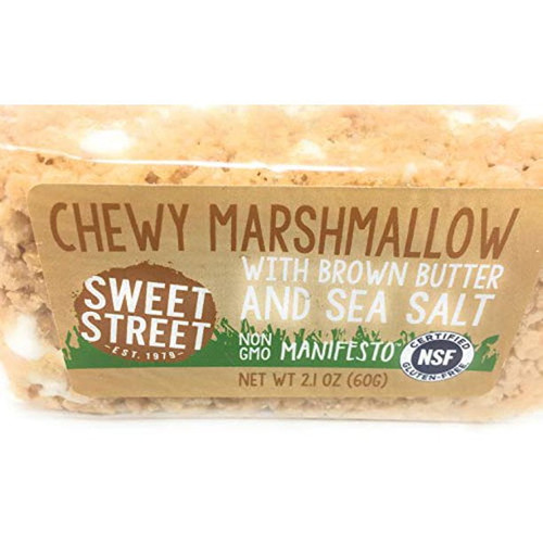 Sweet Street Gluten Free Chewy Marshmallow With Brown Butter & Sea Salt Bar - Pack Of 12 Bars