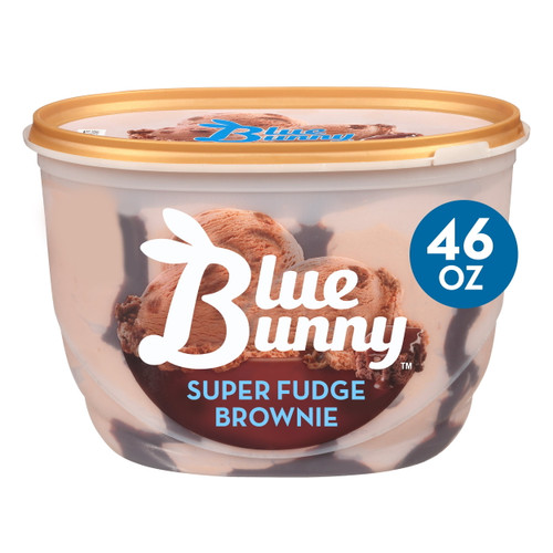 Blue Bunny Super Fudge Brownie Frozen Dessert, 46 Fl Oz