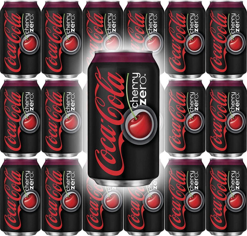 Coca-cola Cherry Zero Soda 12oz Cans (pack Of 48)