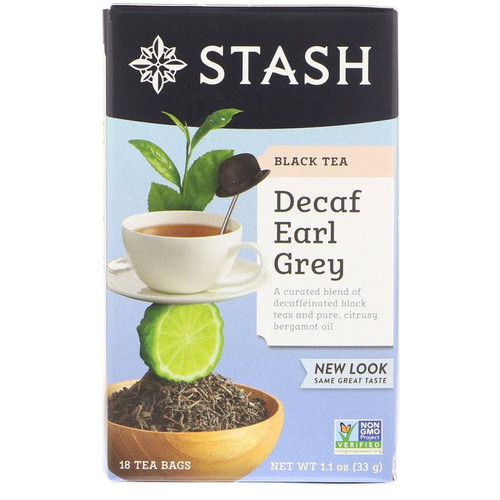 Stash Tea Earl Grey Tea Decaf 18 Ct Pack Of 2