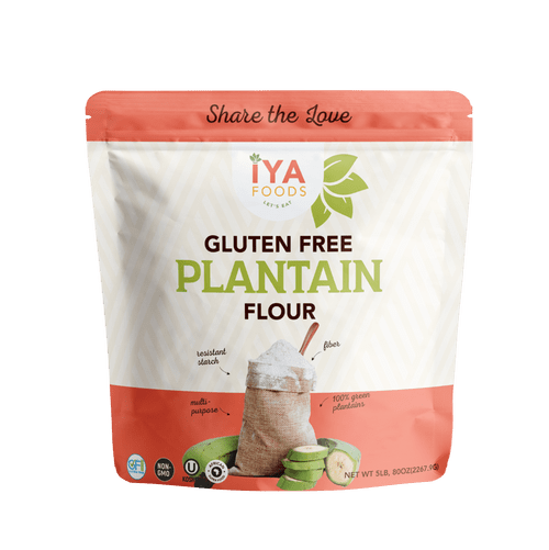 Iya Foods Premium Plantain Flour 5 Pound Bag, Gluten-free, Kosher Certified, Paleo