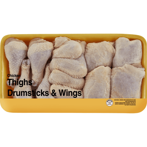 Freshness Guaranteed Bone-in Chicken Thighs, Drumsticks & Wings, 4.0 - 5.6 Lb