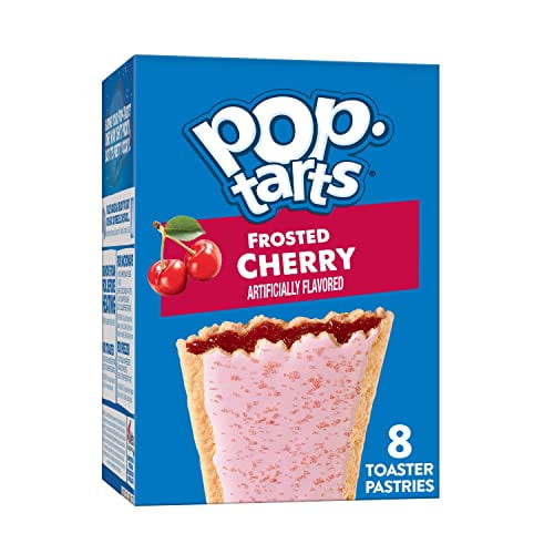 Pop-tarts Toaster Pastries, Breakfast Foods, Baked In The Usa, Frosted Cherry, 13.5oz Box (8 Toaster Pastries)
