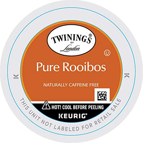 Twinings Of London Pure Rooibos Herbal Tea K-cups For Keurig, 24 Count (pack Of 2)