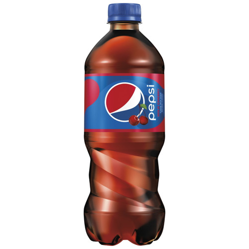 Pepsi Wild Cherry Soda 20oz Bottles, Quantity Of 6