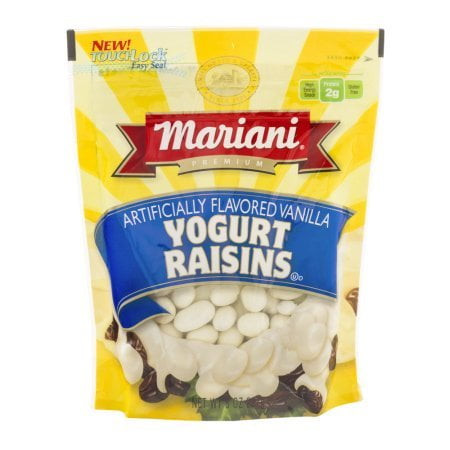 Mariani Vanilla Yogurt Raisins - Gluten Free, Healthy Snacks For Kids & Adults, 7oz Resealable Bag
