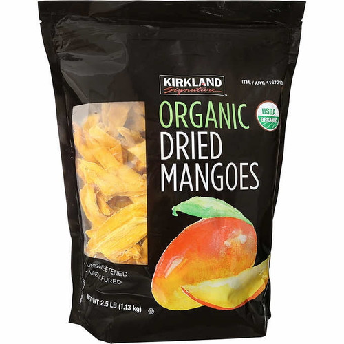 Kirkland Signature Organic Dried Mangoes, 2.5 Pounds