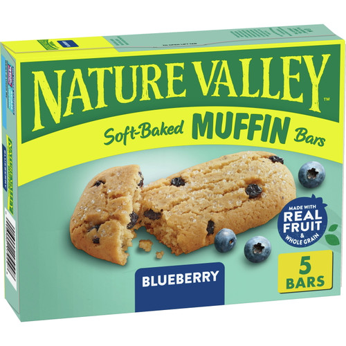 Nature Valley Soft-baked Muffin Bars Blueberry, 6.2 Oz, 5ct