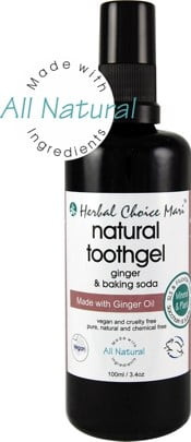 Herbal Choice Mari Natural Toothgel Ginger & Baking Soda 100ml/ 3.4oz