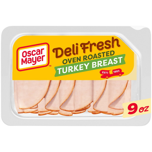 Oscar Mayer Deli Fresh Oven Roasted Turkey Breast, For A Low Carb Lifestyle, 9 Oz Tray