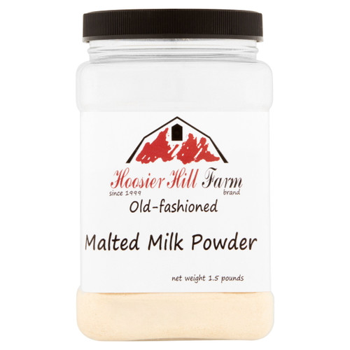 Hoosier Hill Farm Old Fashioned Malted Milk Powder, 1.5 Lbs Plastic Jar