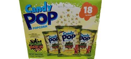 Candy Pop Popcorn Sour Patch Kids, 1 Oz 18 Count Box
