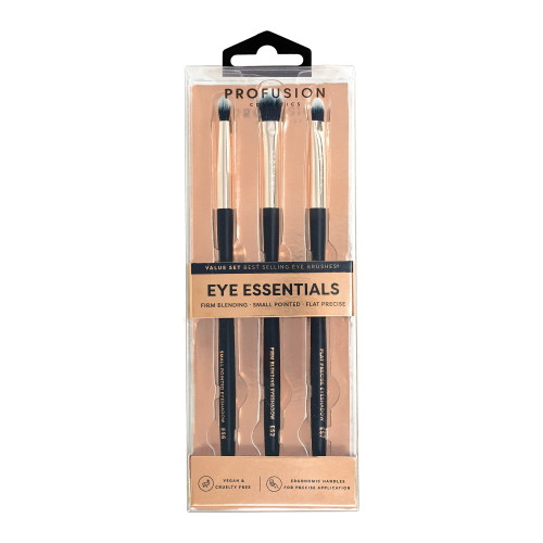 Profusion Cosmetics Eye Essentials 3 Pc Eye Brush