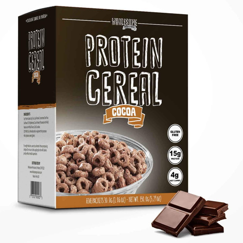 Protein Cereal, Low Carb Cereal, High Protein Cereal,macro-controlled Packages(cocoa-1 Pack)